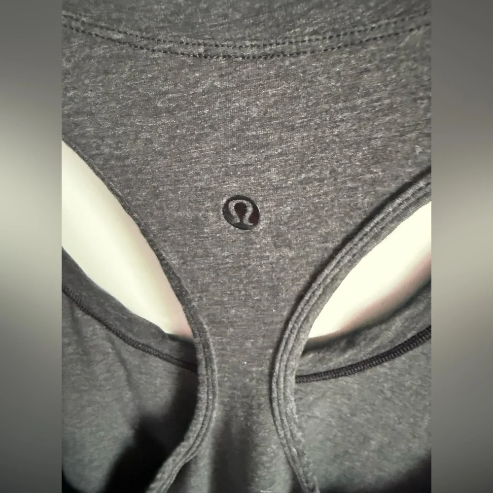 Lululemon Yogi Racerback iii Heathered Black